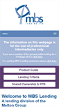 Mobile Screenshot of mbslending.co.uk
